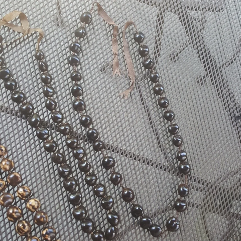 Hawaiian Kukui nut necklace.